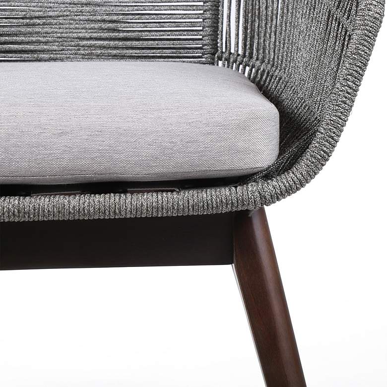 Image 3 Tutti Frutti Gray Rope Dark Eucalyptus Outdoor Dining Chair more views