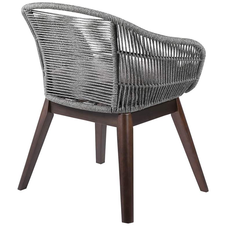 Image 6 Tutti Frutti Gray Rope Dark Eucalyptus Outdoor Dining Chair more views