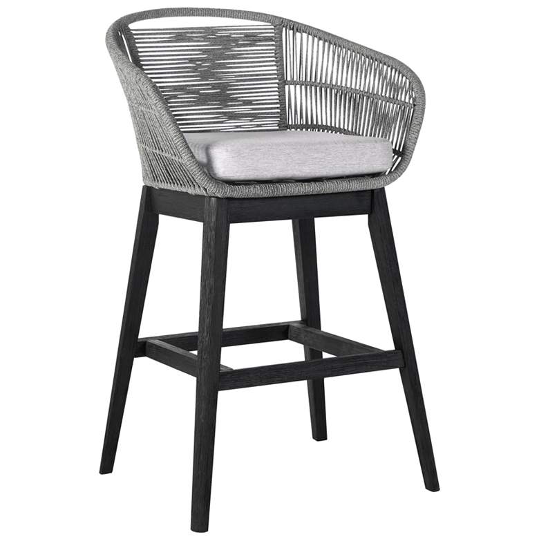 Image 1 Tutti Frutti Indoor Outdoor Bar Height Bar Stool in Wood with Rope