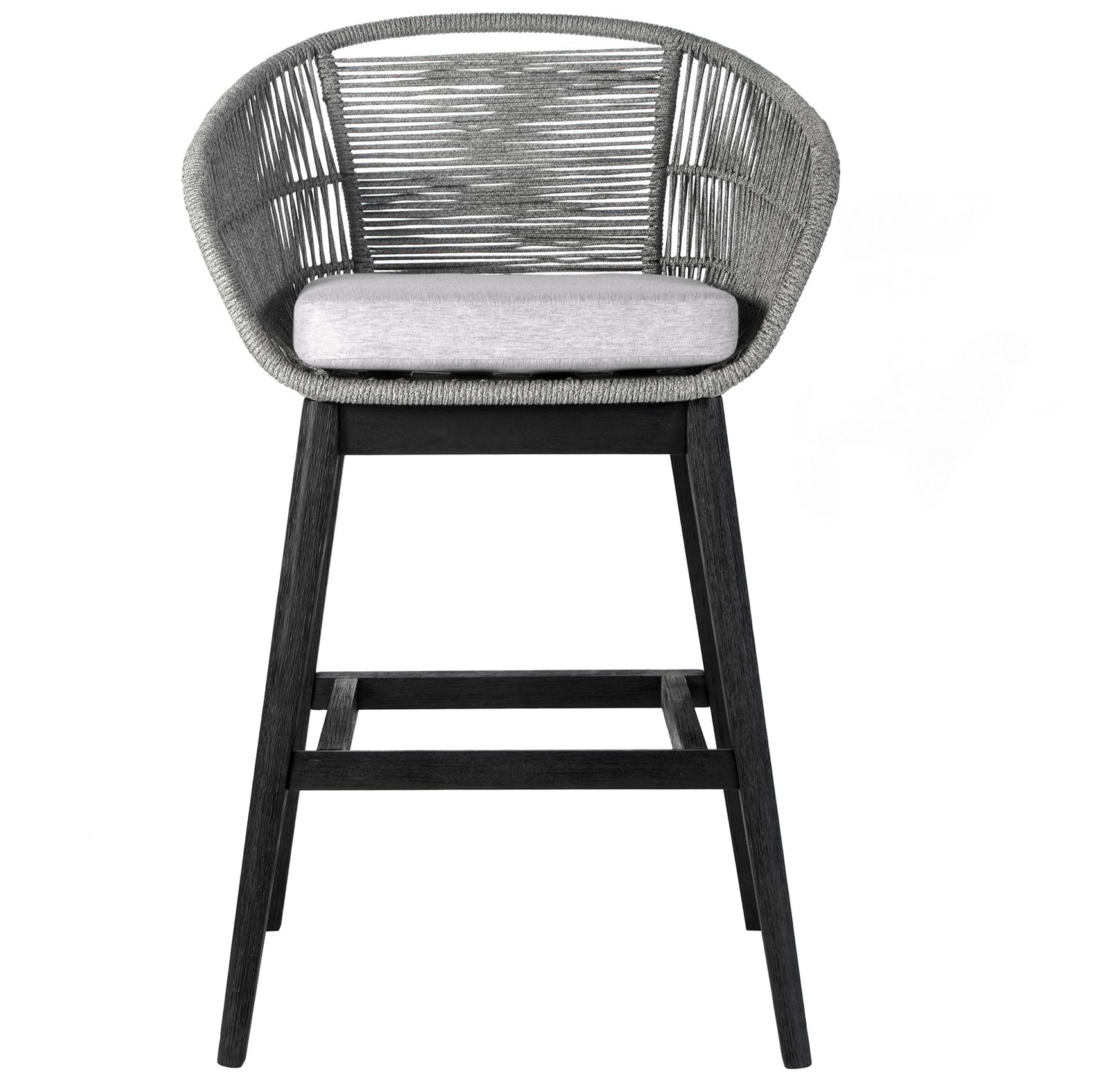 Image 3 Tutti Frutti Indoor Outdoor Bar Height Bar Stool in Wood with Rope more views