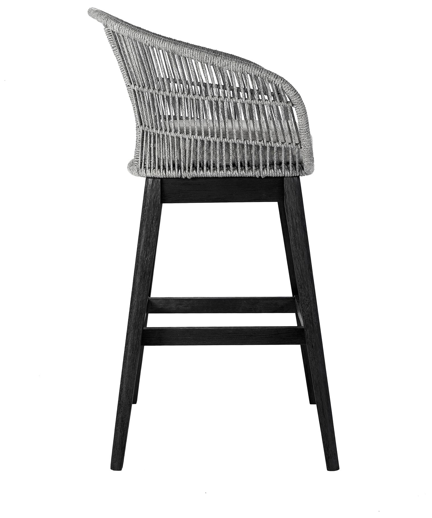 Image 4 Tutti Frutti Indoor Outdoor Bar Height Bar Stool in Wood with Rope more views