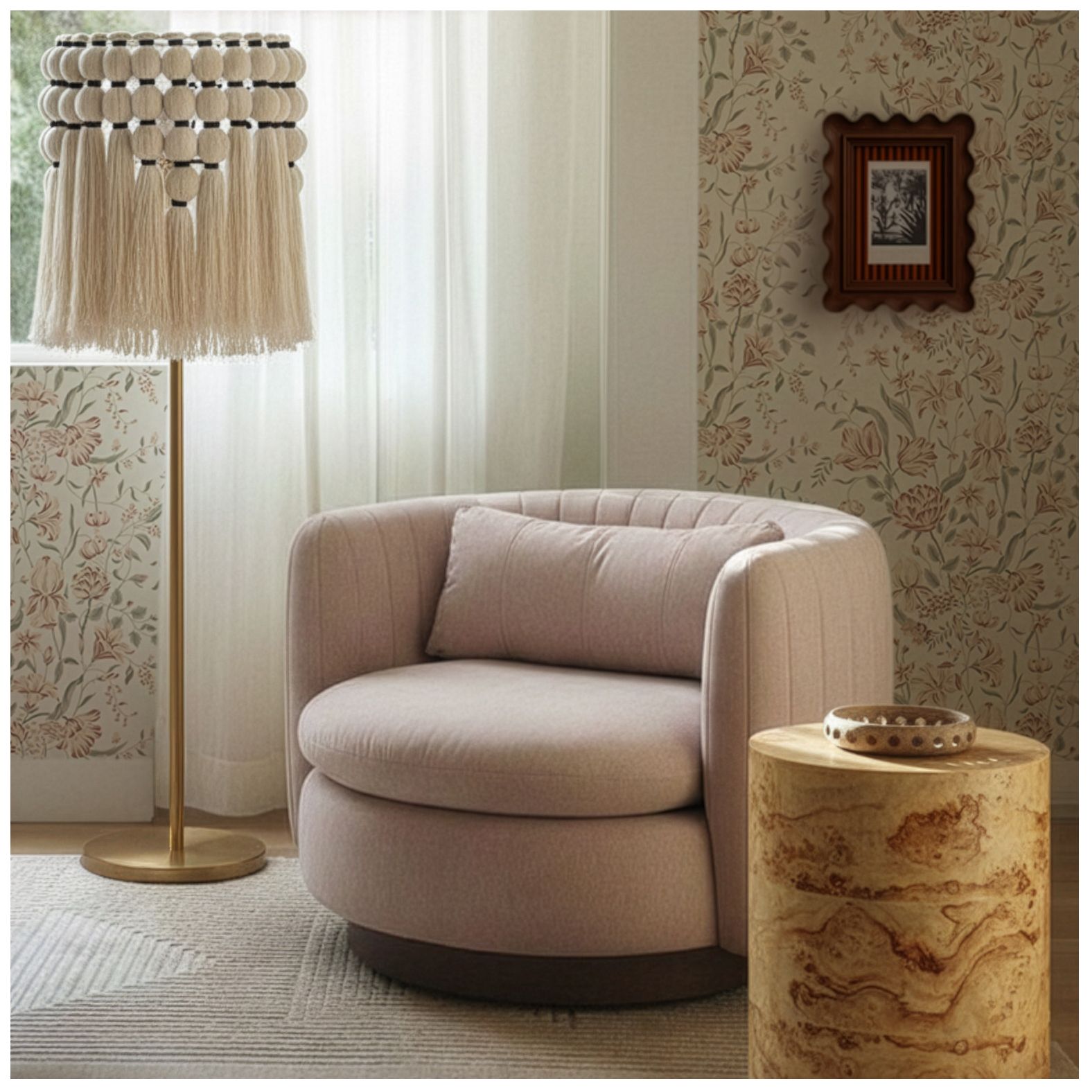 Image 2 Tutu Natural Floor Lamp more views