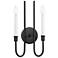 Tux 2-Light 10.5" Wide Black Wall Sconce