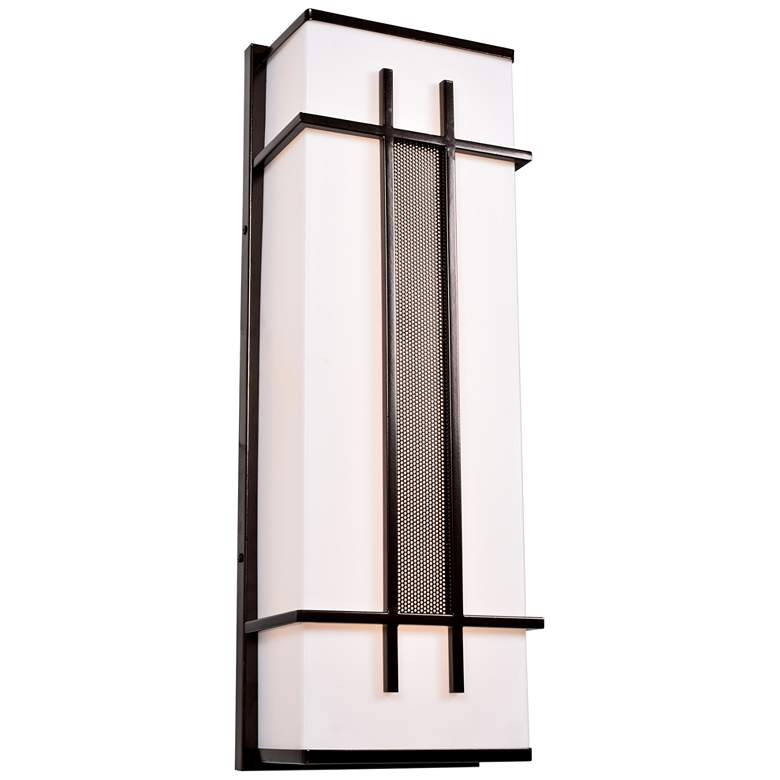 Image 1 Tuxedo 26 inch High Bronze LED Outdoor Wall Light