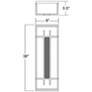 2_Tuxedo 36" High Bronze LED Outdoor Wall Light more views