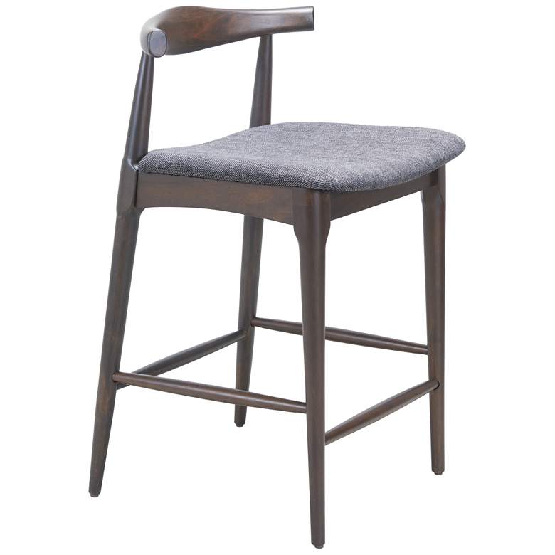 Image 1 Tuzka Counter Stool (Set of 2) Gray & Espresso