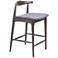 Tuzka Counter Stool (Set of 2) Gray & Espresso