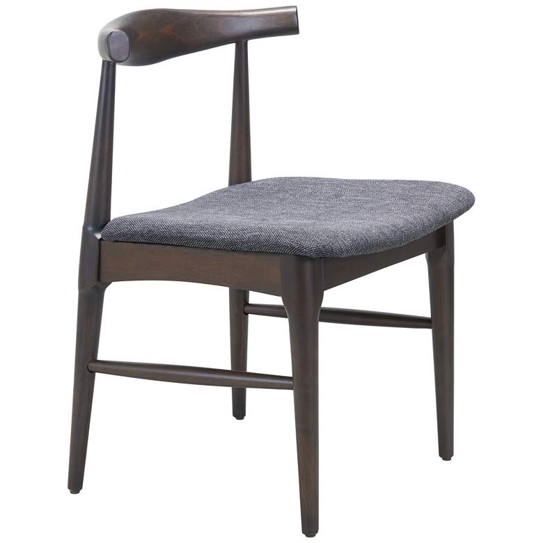 Image 1 Tuzka Dining Chair (Set of 2) Gray & Espresso