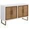 Tweed & White 60" Wide 4-Door Wooden Cabinet