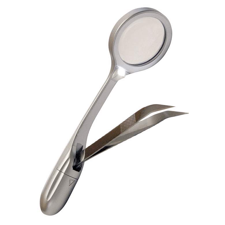 Image 1 Tweezer with LED Lighted Magnifier