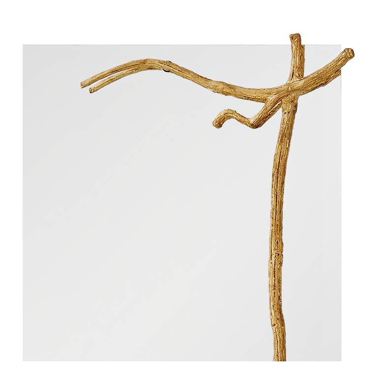 Image 2 Twig Gold Leaf 31" x 52" Wall Mirror more views