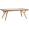 Twigs 47" Wide Concrete and Oak Modern Coffee Table
