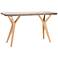 Twigs Concrete and Natural Oak Woodtone Console Table