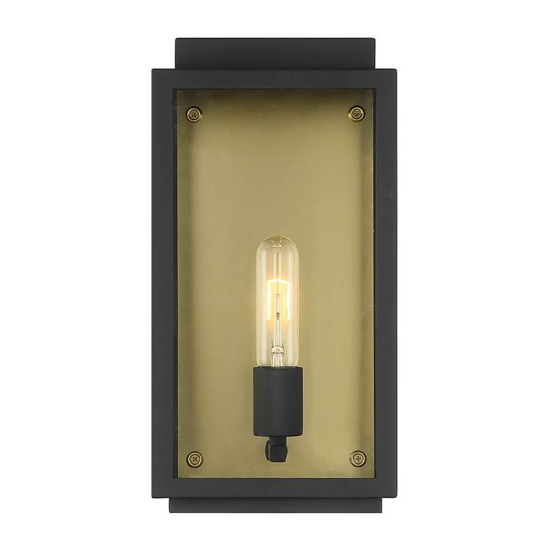 Image 2 Twilight 14" High Black 1 Light Wall Lantern more views