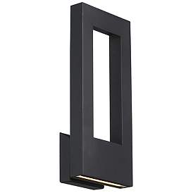 Image1 of Twilight 16"H x 7"W 2-Light Outdoor Wall Light in Black
