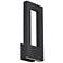 Twilight 16"H x 7"W 2-Light Outdoor Wall Light in Black