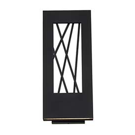 Image3 of Twilight 16"H x 7"W 2-Light Outdoor Wall Light in Black more views