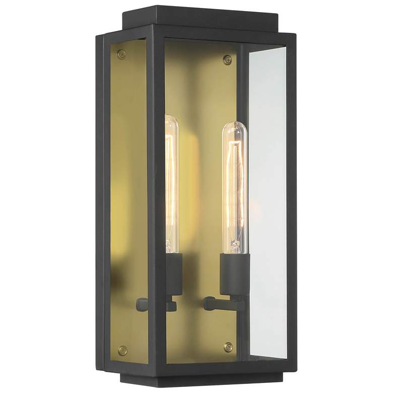 Image 2 Twilight 18" High Black 2 Light Wall Lantern