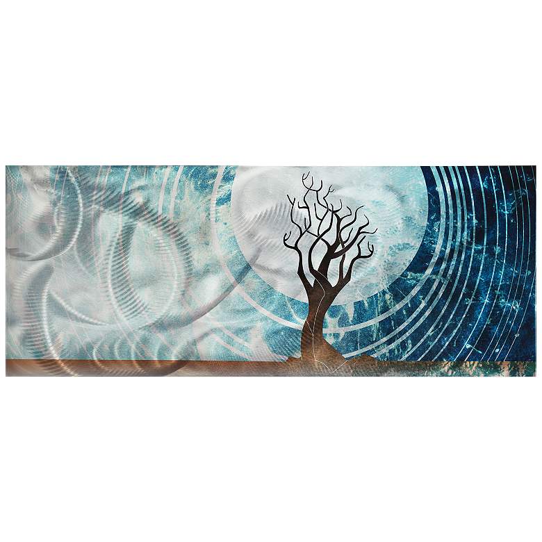 Image 1 Twilight 48 inch Wide Contemporary Metal Wall Art