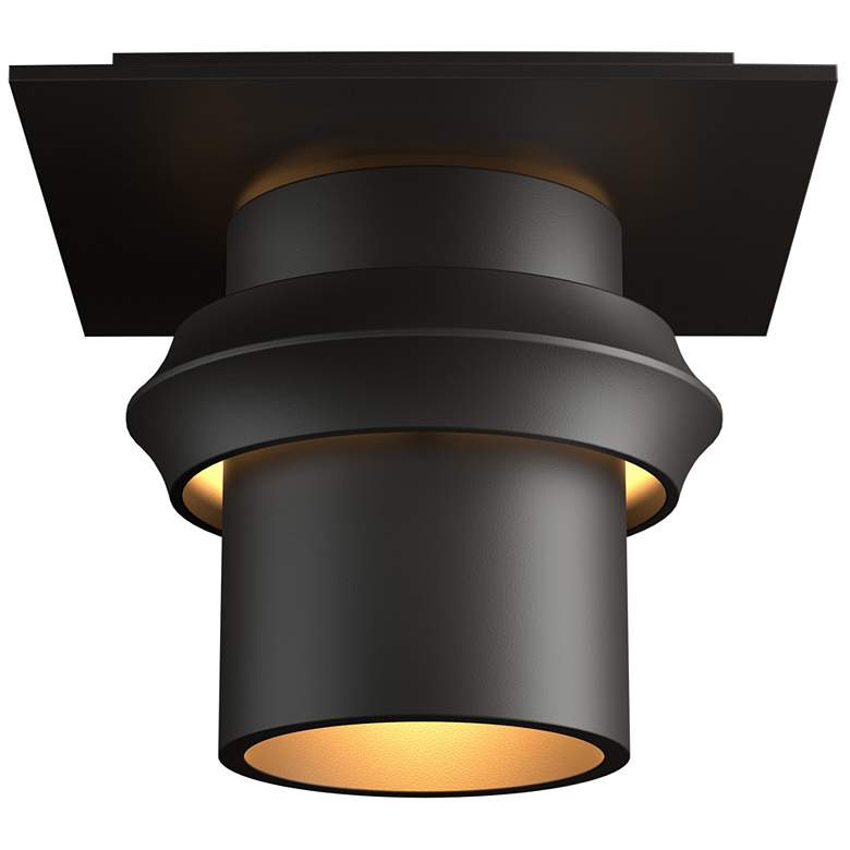 Image 1 Twilight 6"W Small Coastal Rubbed Bronze Dark Sky Outdoor Semi Flush