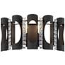 Twilight 8.5"H x 16.5"W 2-Light Crystal Wall Sconce in Black