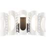 Twilight 8.5"H x 16.5"W 2-Light Crystal Wall Sconce in White