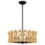 2_Twilight 8.5"H x 25"W 6-Light Crystal Chandelier in Heirloom Gold