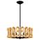 Twilight 8.5"H x 25"W 6-Light Crystal Chandelier in Heirloom Gold