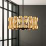 1_Twilight 8.5"H x 25"W 6-Light Crystal Chandelier in Heirloom Gold