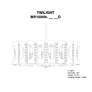 4_Twilight 8.5"H x 25"W 6-Light Crystal Chandelier in White more views