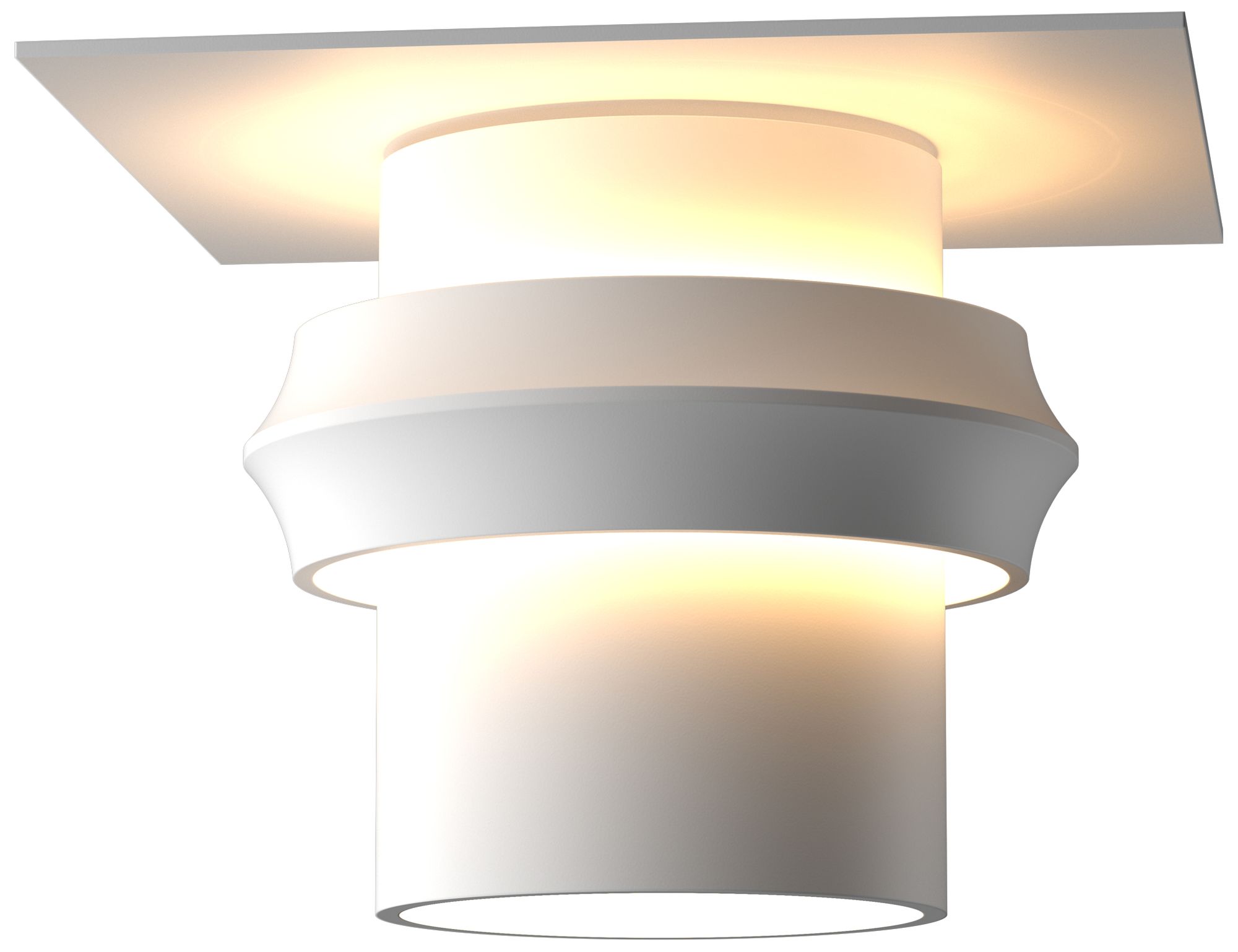 Twilight 9" Wide Coastal White Dark Sky Outdoor Semi.Flush - Made to O