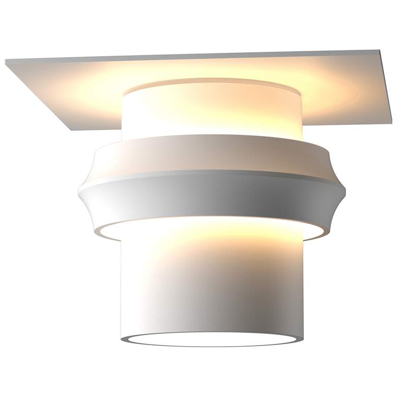 Image 1 Twilight 9" Wide Coastal White Dark Sky Outdoor Semi.Flush