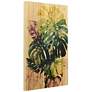 Twilight Palms IV 36" High Giclee Print Solid Wood Wall Art