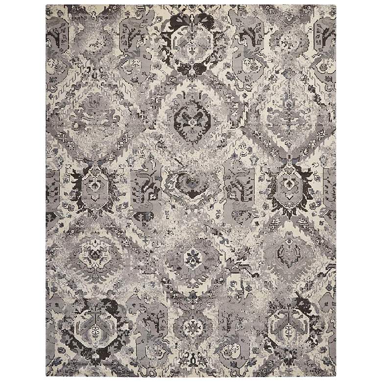 Image 2 Twilight TWI03 5&#39;6 inchx8&#39; Ivory Gray Rectangular Area Rug