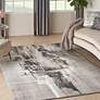 1_Twilight TWI30 5'6"x8' Gray Ivory Rectangular Area Rug