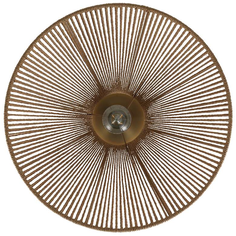 Image 5 Twine 16" Wide Brushed Gold Semi-Flush Mount more views