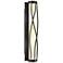 Twine 23" High Black Sconce With Opal Glass Shade