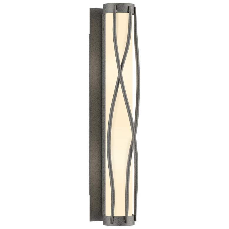 Image 1 Twine 23" High Natural Iron Sconce With Opal Glass Shade