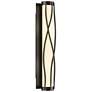 Twine 23" High Oil Rubbed Bronze Sconce With Opal Glass Shade