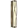 Twine 23" High Soft Gold Sconce With Opal Glass Shade