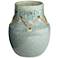 Twine Dark Green 7" High Modern Porcelain Decorative Vase