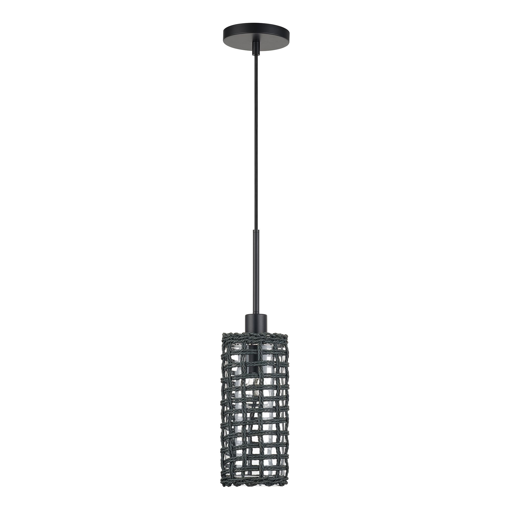 Image 3 Twinewell 1 Light Black Mini Pendant more views
