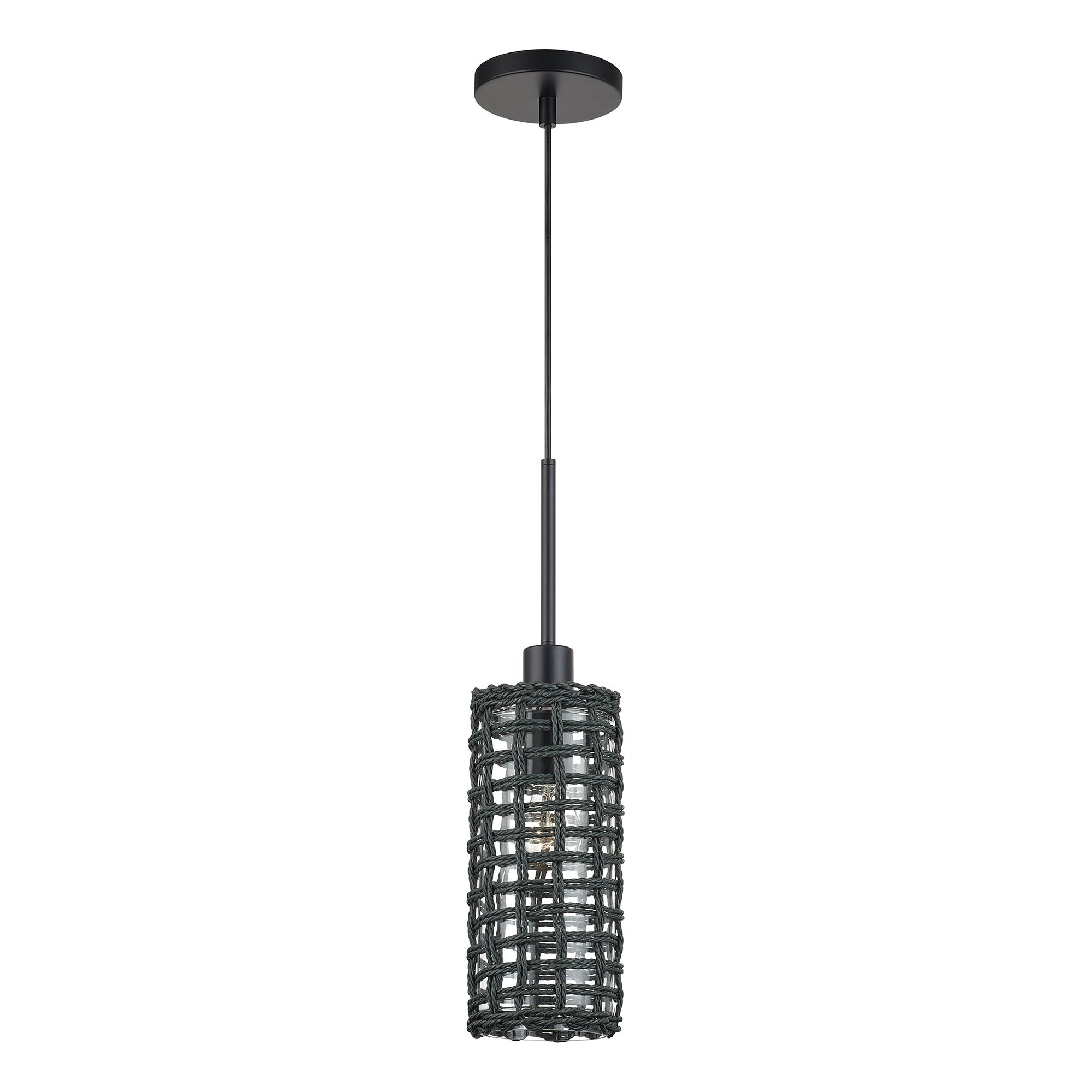 Image 4 Twinewell 1 Light Black Mini Pendant more views