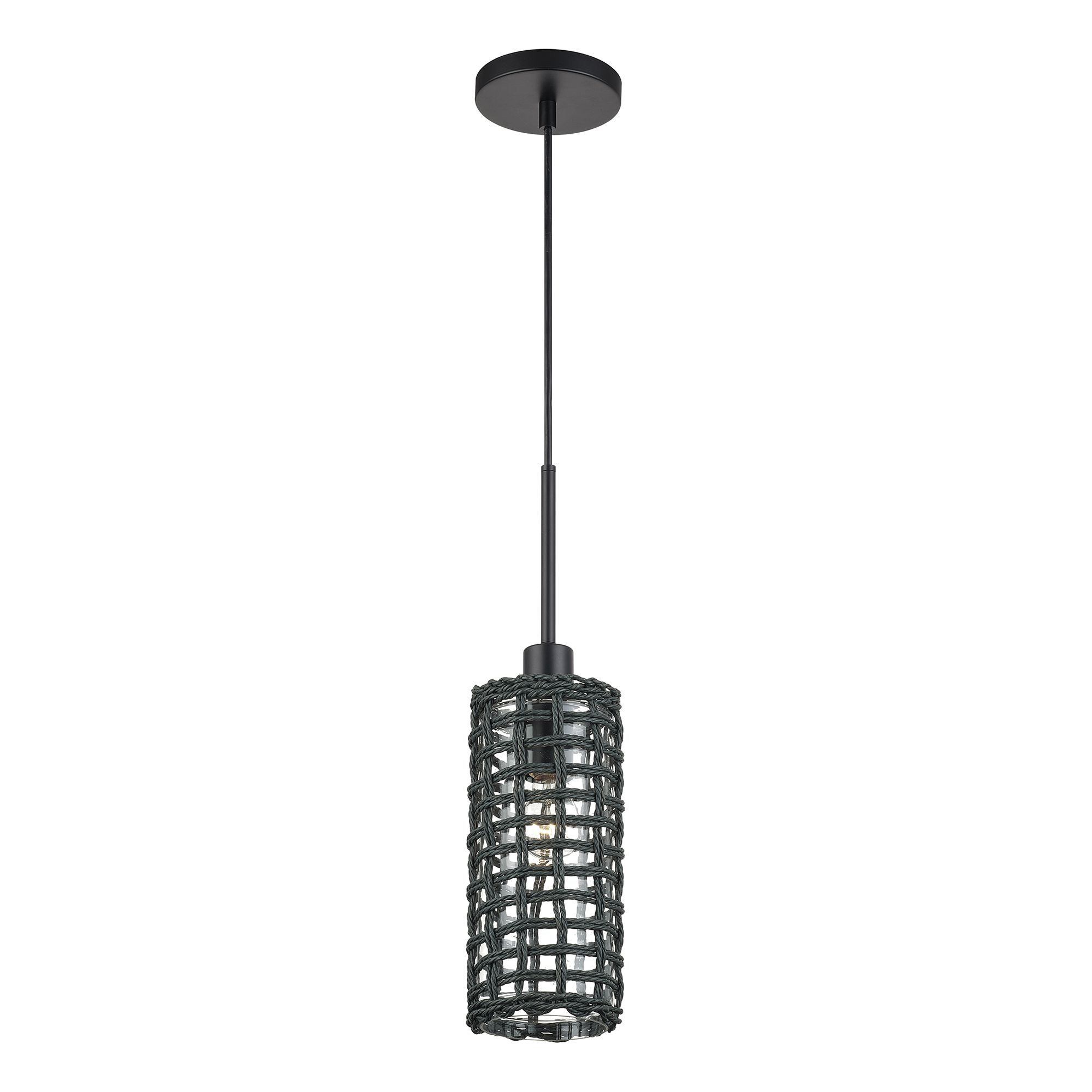 Image 5 Twinewell 1 Light Black Mini Pendant more views