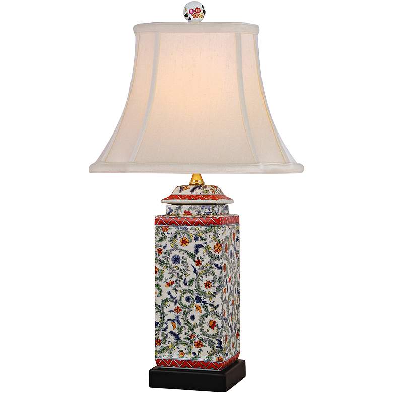 Image 2 Twining Multicolor Porcelain Jar Table Lamp