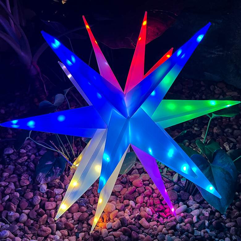 Image 4 Twinklers 22" Wide Decorative Indoor/Outdoor LED Star Light more views