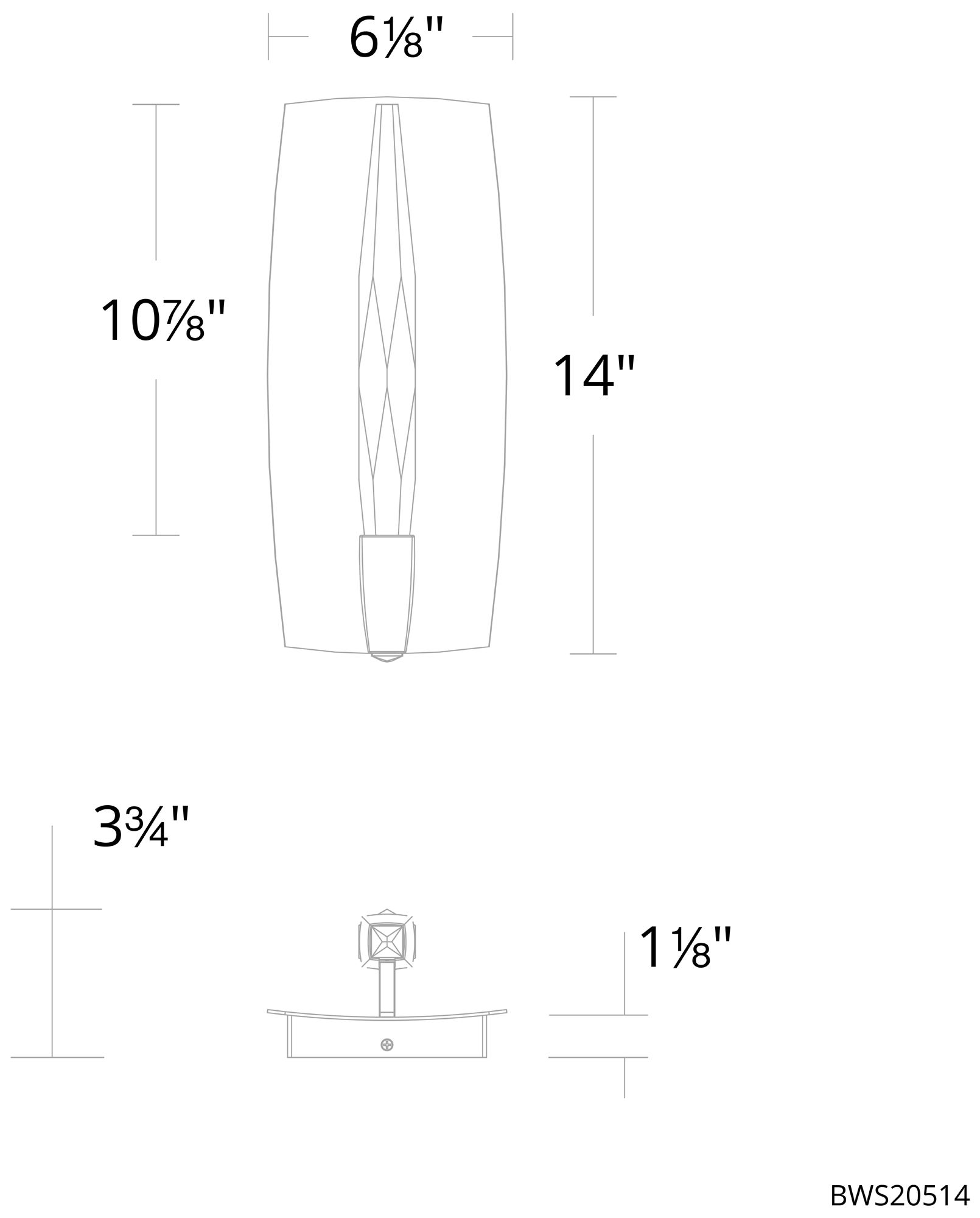Image 6 Twirl 1 Light LED Wall Sconce more views