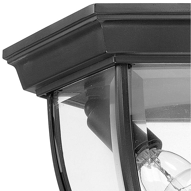 Image 2 Twist 10 3/4 inch Wide Black Metal 3-Light Outdoor Ceiling Light more views