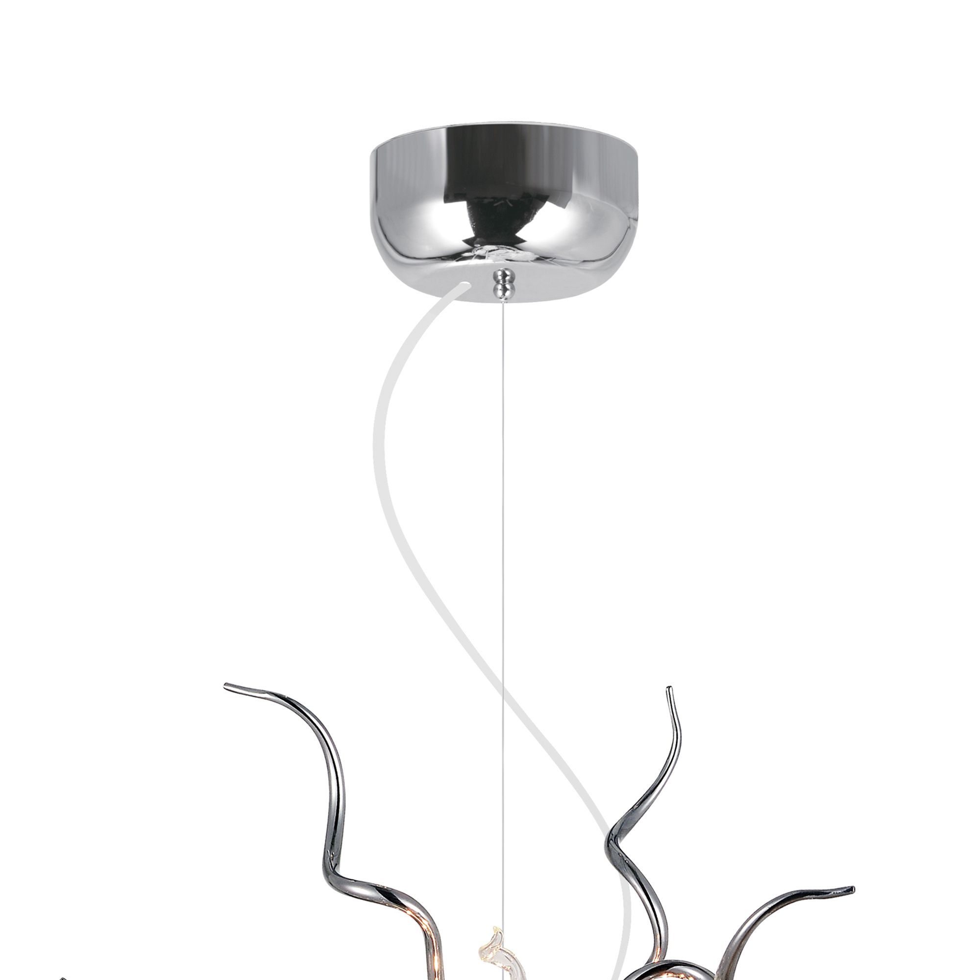 Image 5 Twist 15 Light Chrome Chandelier more views