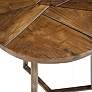Twist 21" Wide Wood and Steel End Table